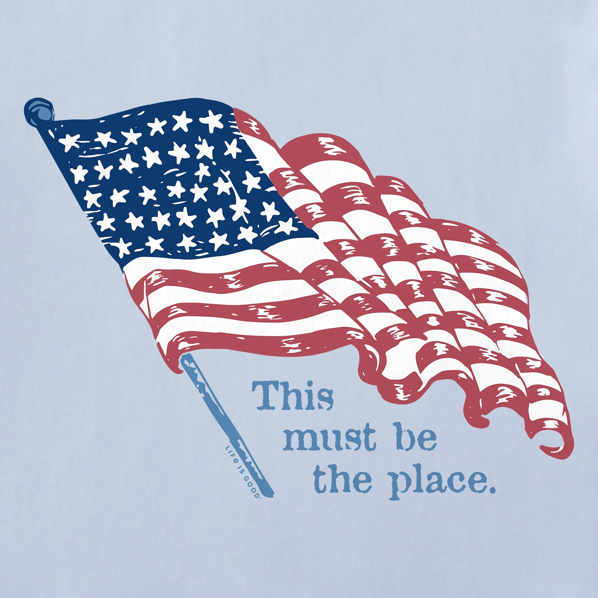 Kids This Must be the Place USA Short Sleeve Crusher Tee