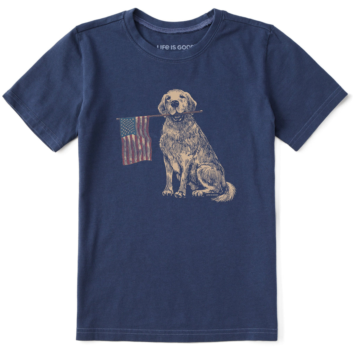 Kids USA Golden Short Sleeve Crusher Tee