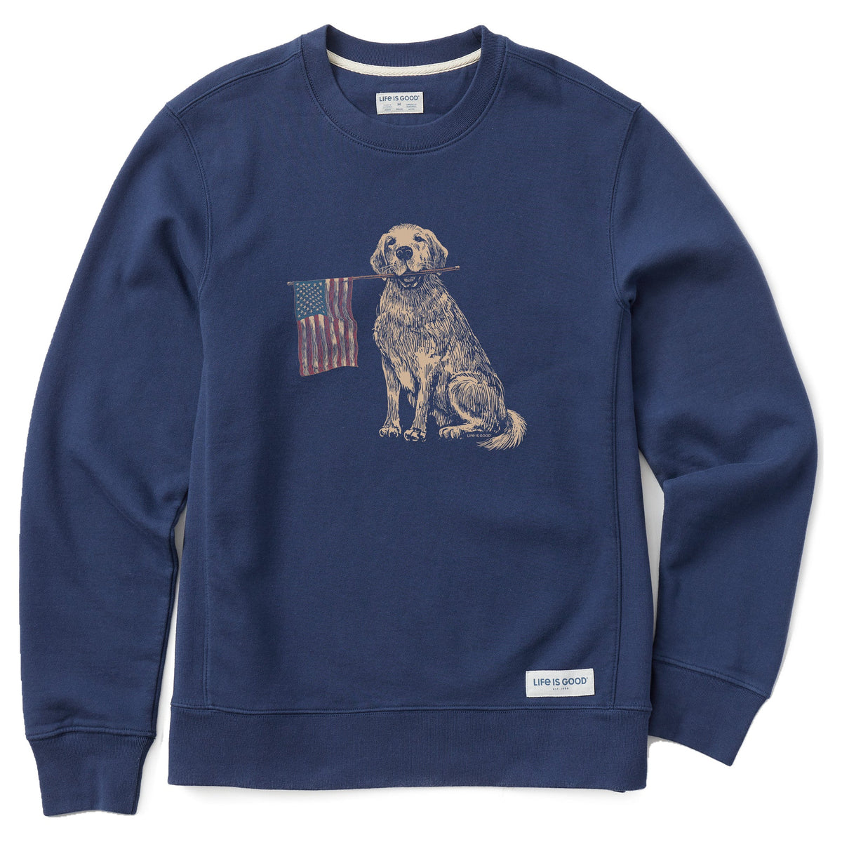 Men's USA Golden Simply True Fleece Crew