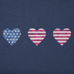 Three American Hearts Short Sleeve Toddler Crusher Tee