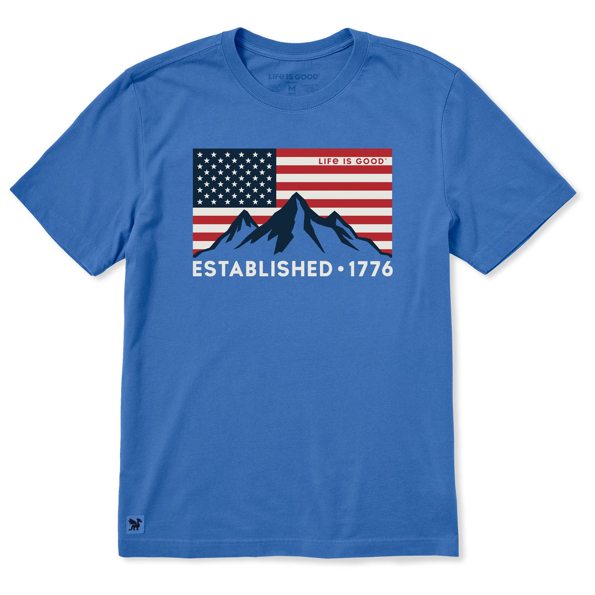 Men's Flag Mountain 1776 Short Sleeve Crusher Tee