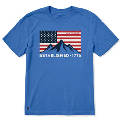 Men's Flag Mountain 1776 Short Sleeve Crusher Tee