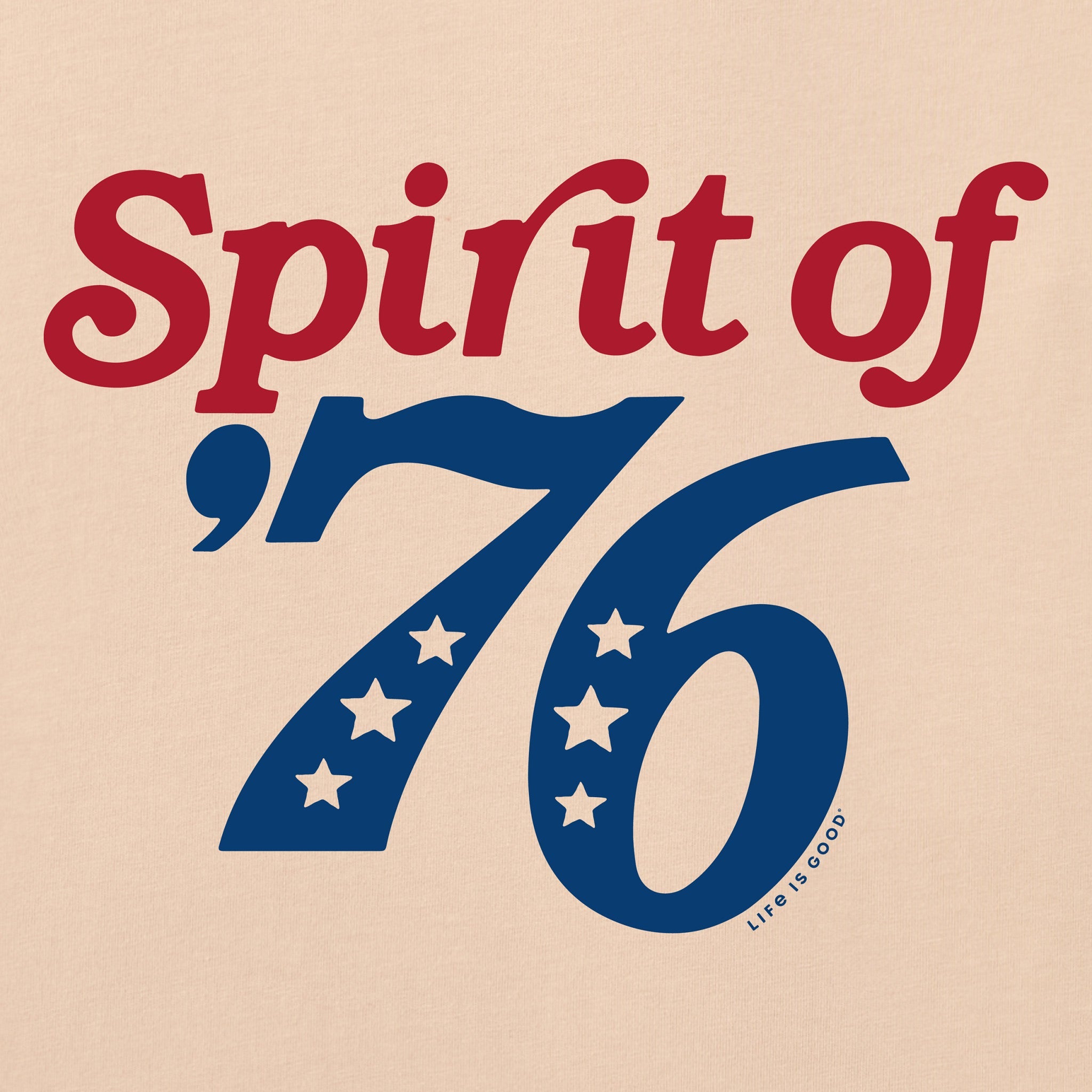 Men's Spirit of 76 Script Short Sleeve Crusher Tee