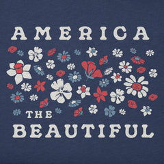 Men's Patriotic Wildflowers Short Sleeve Crusher Tee