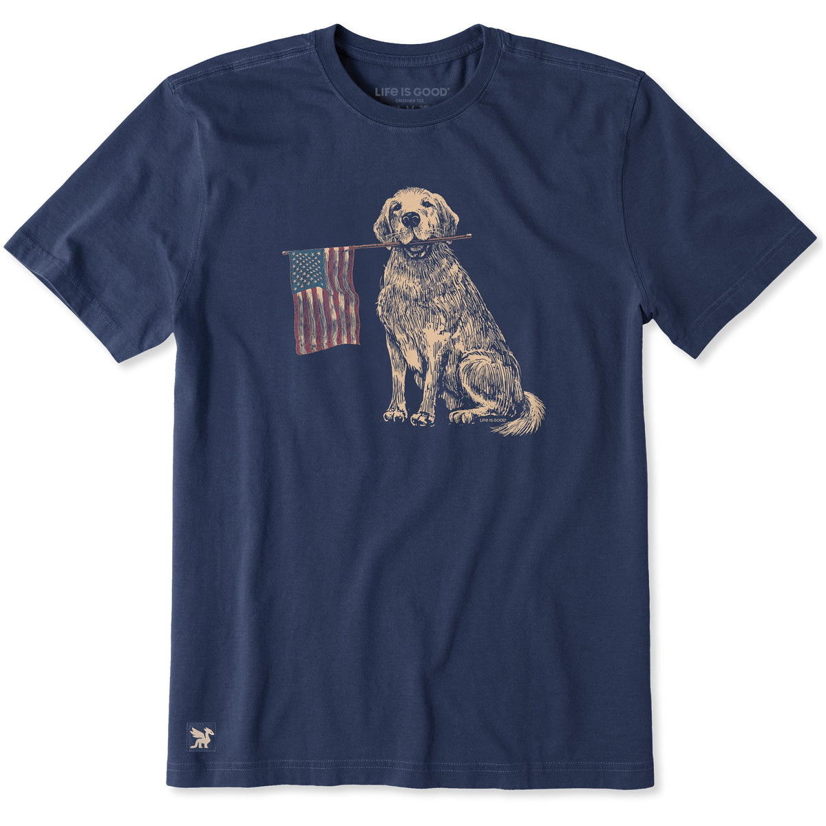 Men's USA Golden Short Sleeve Crusher Tee
