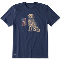 Men's USA Golden Short Sleeve Crusher Tee