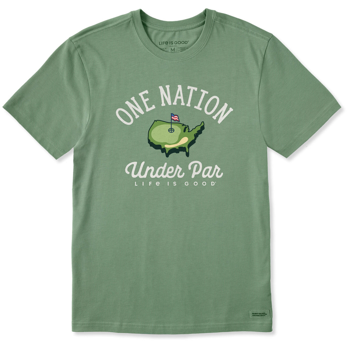 Men's One Nation Under Par Short Sleeve Crusher Tee