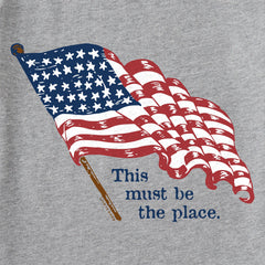 Men's This Must be the Place USA Short Sleeve Crusher Tee