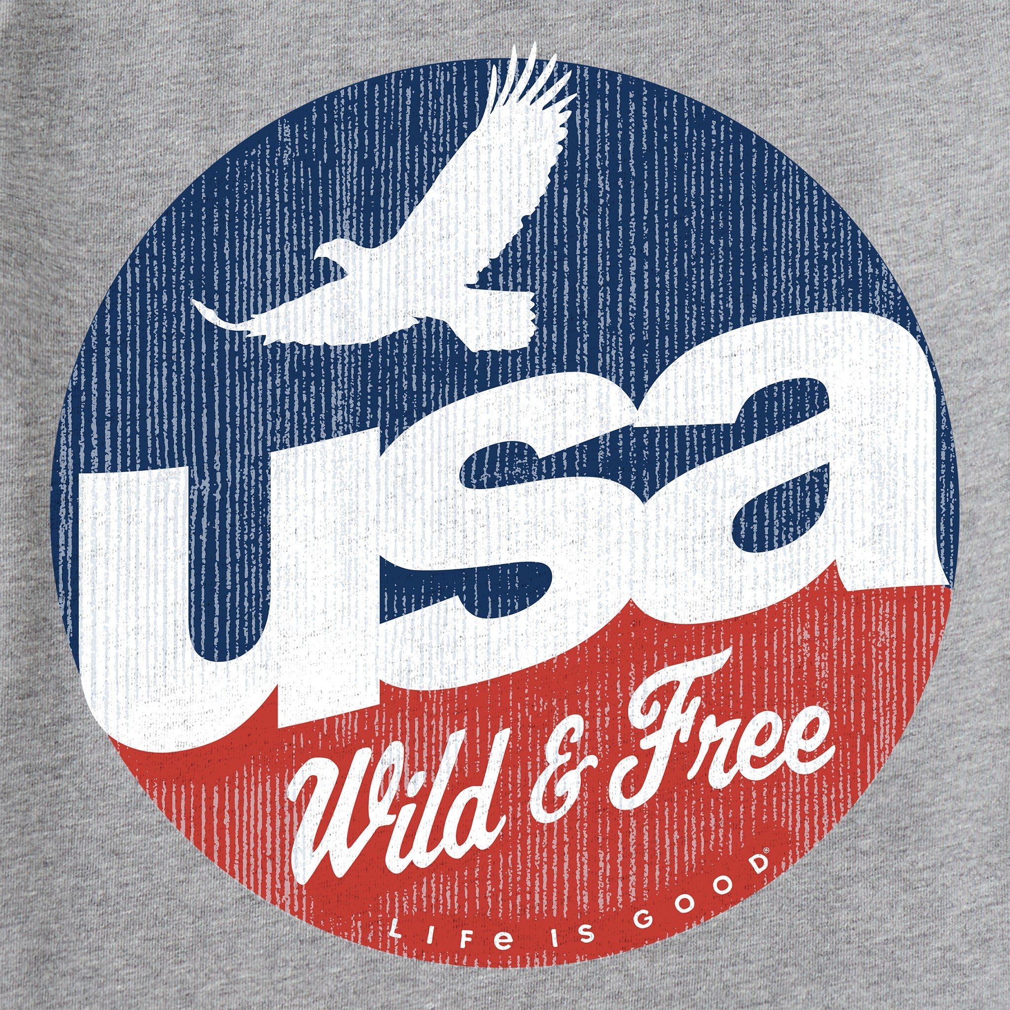 Men's USA Wild & Free Short Sleeve Crusher Tee