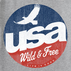 Men's USA Wild & Free Short Sleeve Crusher Tee