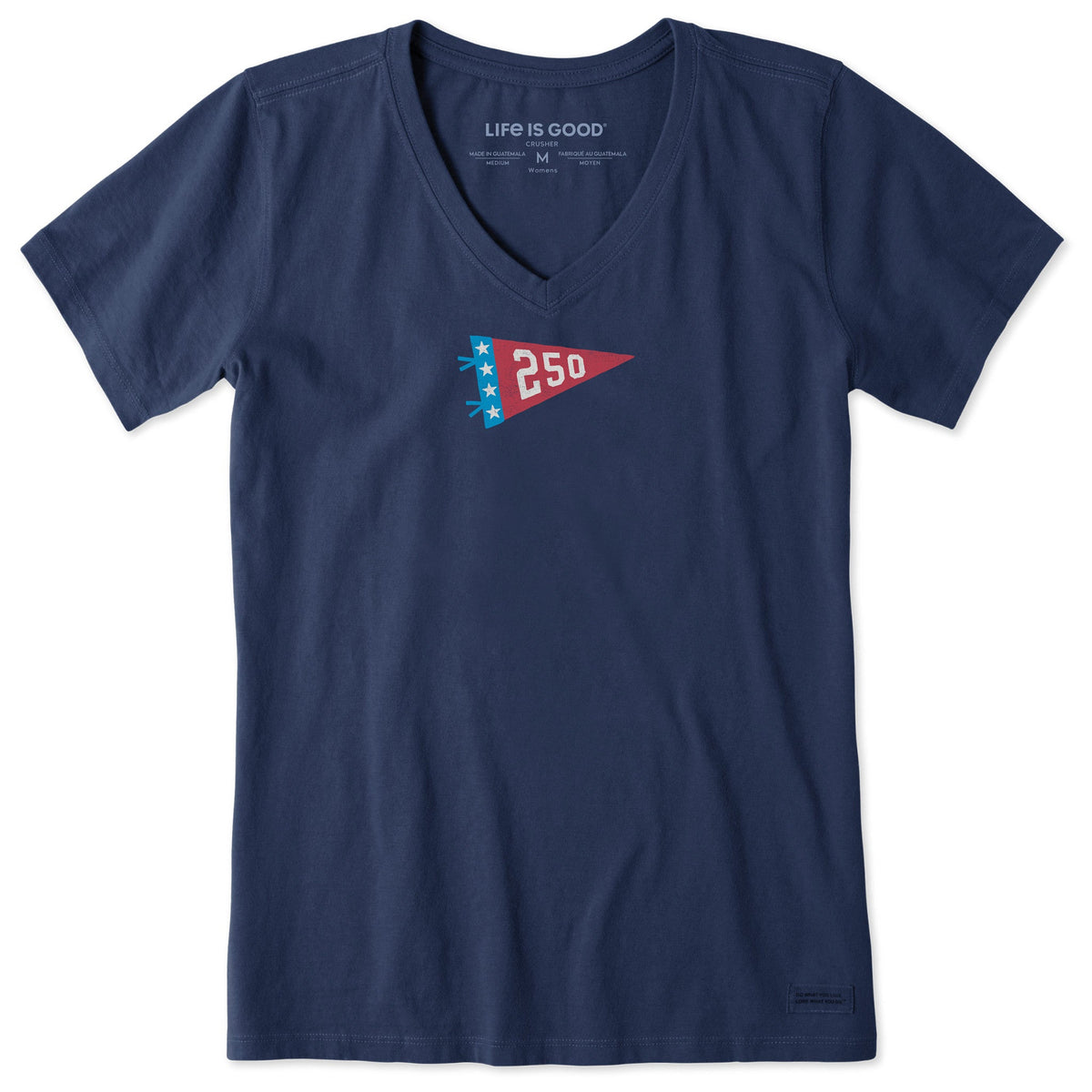 Women's 250 Pennant Short Sleeve Crusher Vee