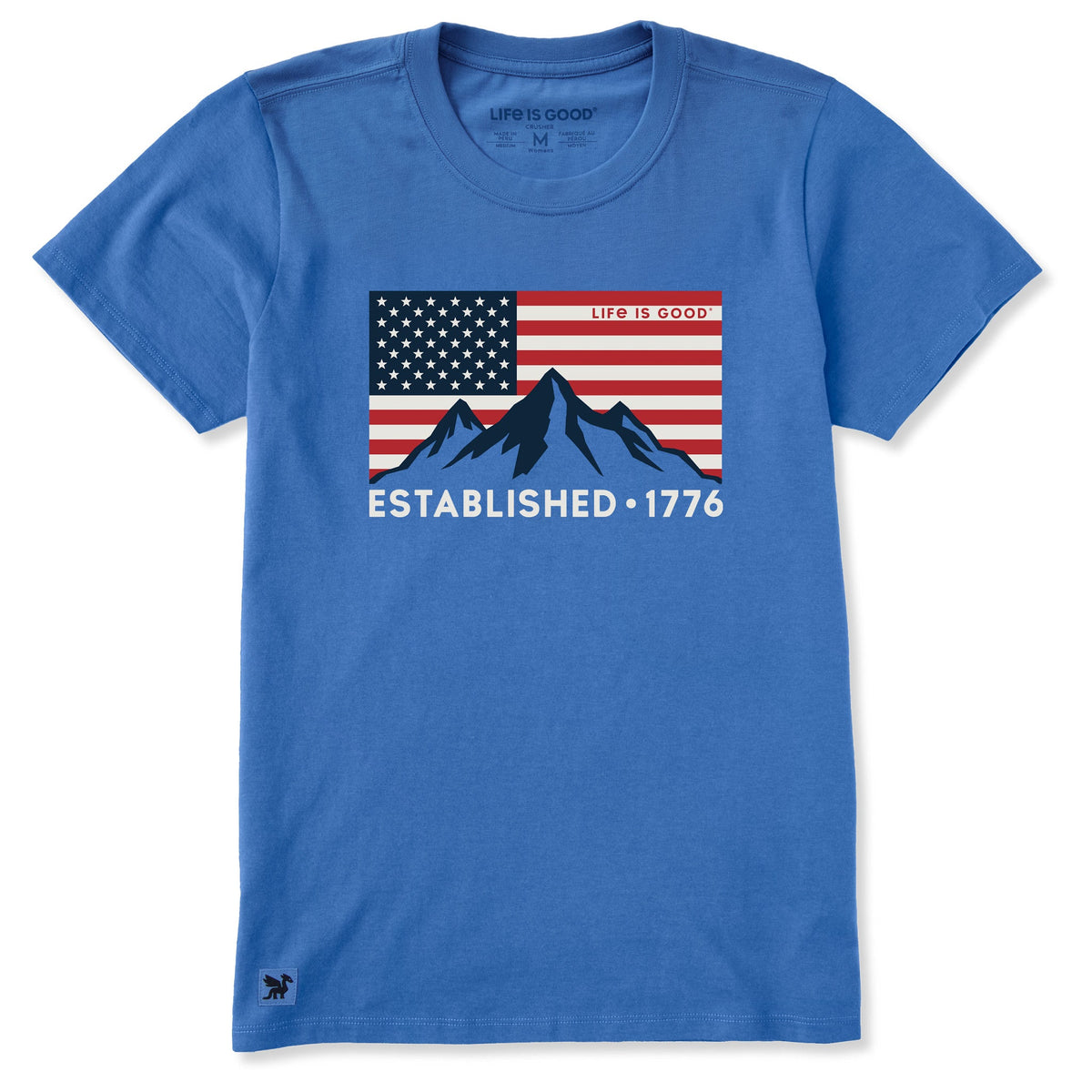 Women's Flag Mountain 1776 Short Sleeve Crusher Tee