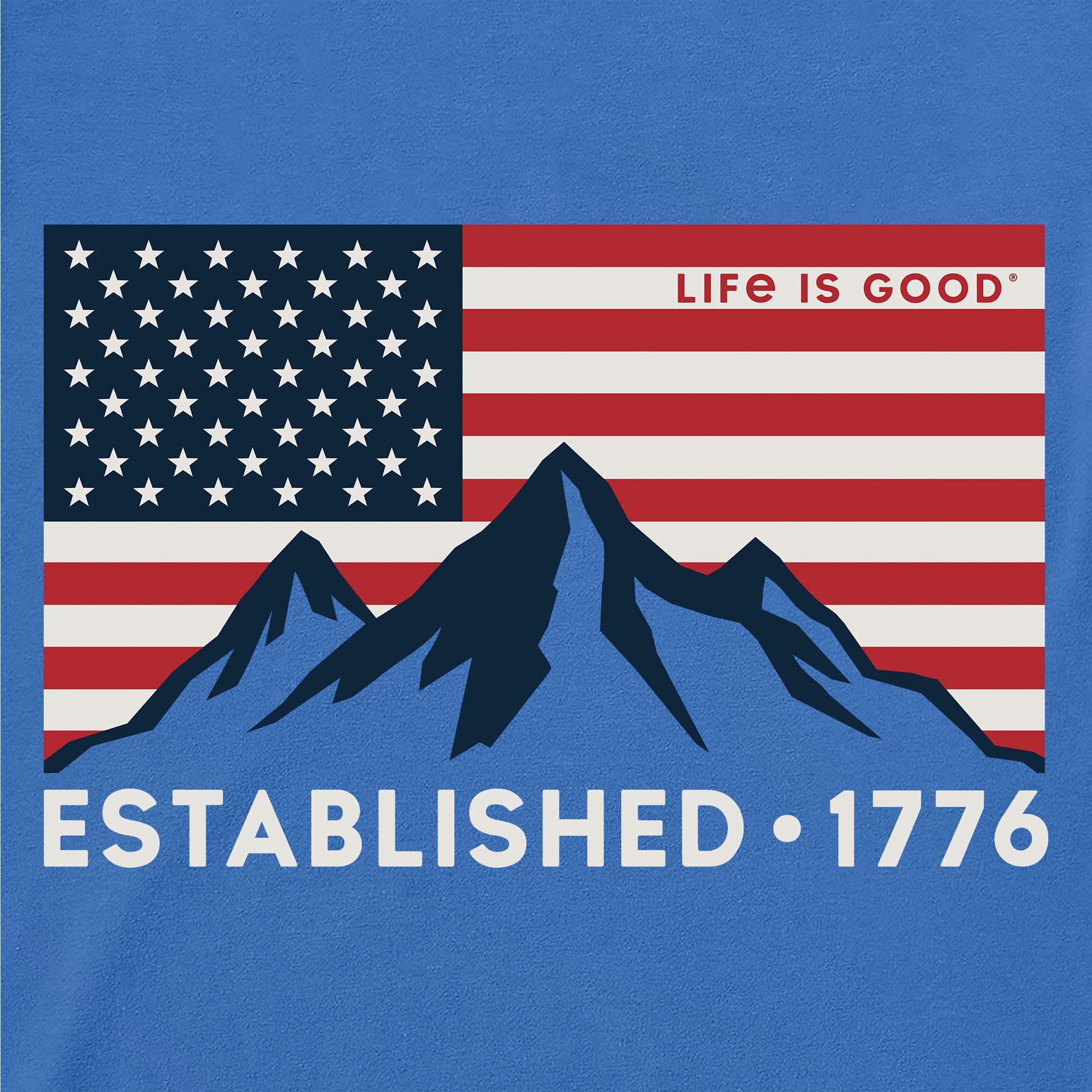Women's Flag Mountain 1776 Short Sleeve Crusher Tee