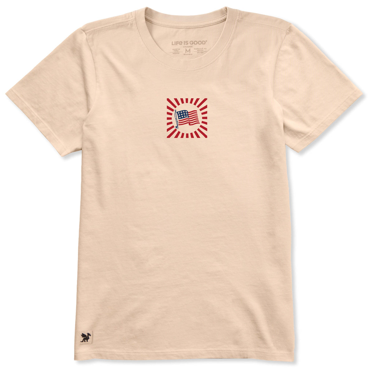 Women's Flag Burst Short Sleeve Crusher Tee