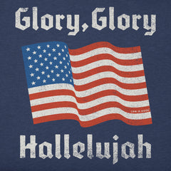 Women's Glory Glory Hallelujah Flag Short Sleeve Crusher Tee