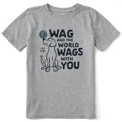 Kids World Wags With You Short Sleeve Crusher Tee