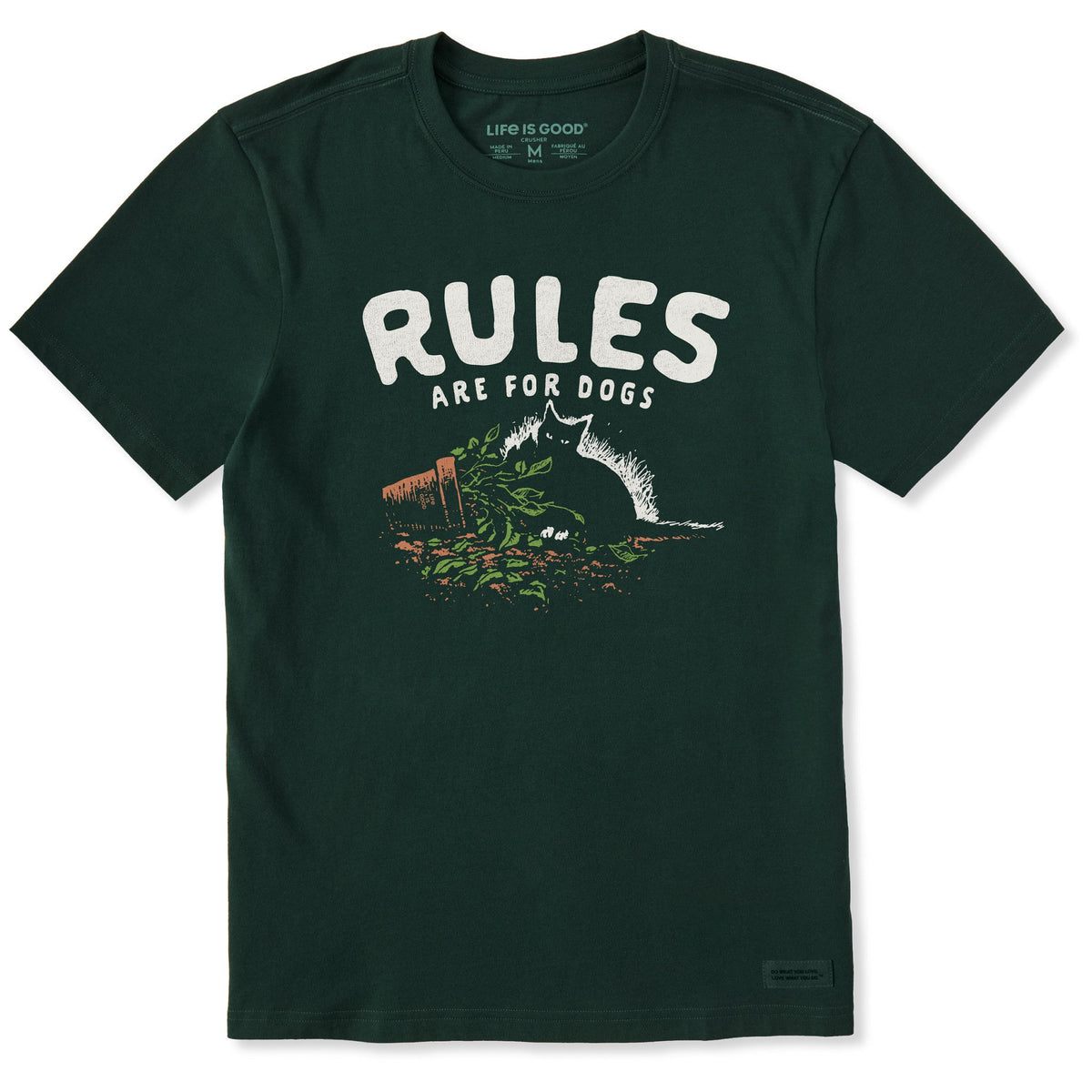 Men's Rules Are for Dogs Short Sleeve Crusher Tee