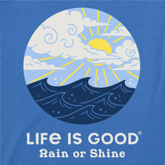 Men's Rain or Shine Life is Good Short Sleeve Crusher Tee