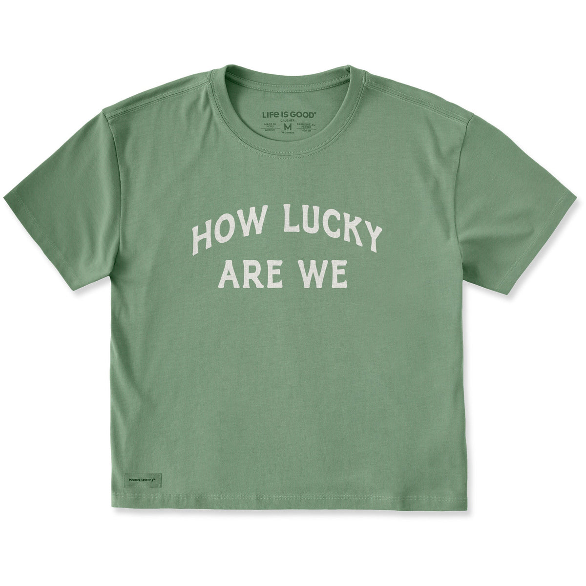 Women's How Lucky Short Sleeve Crusher Boxy Tee
