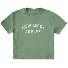 Women's How Lucky Short Sleeve Crusher Boxy Tee