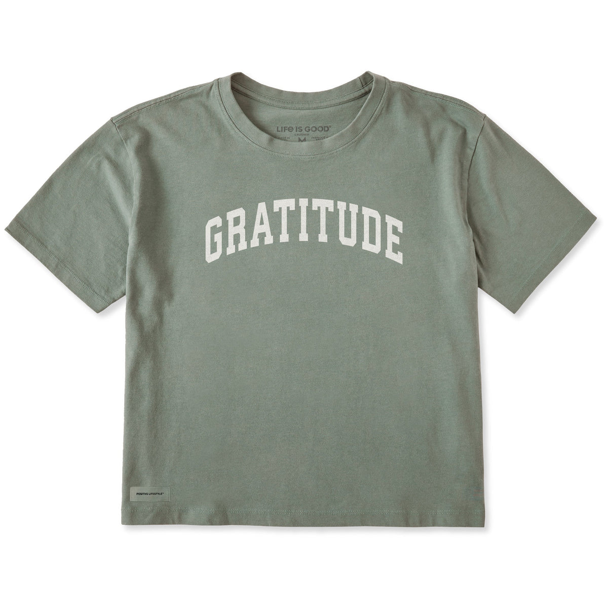 Women's Gratitude Arch Short Sleeve Crusher Boxy Tee