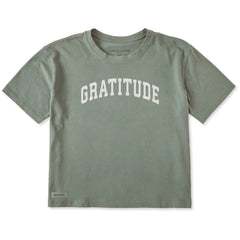 Women's Gratitude Arch Short Sleeve Crusher Boxy Tee