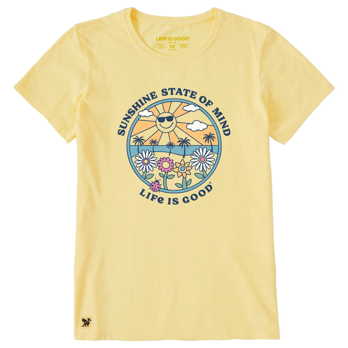 Women's Groovy Sunshine State of Mind Short Sleeve Crusher Tee