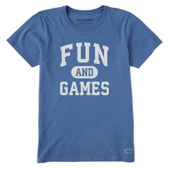 Women's Fun and Games Arch Short Sleeve Crusher Tee