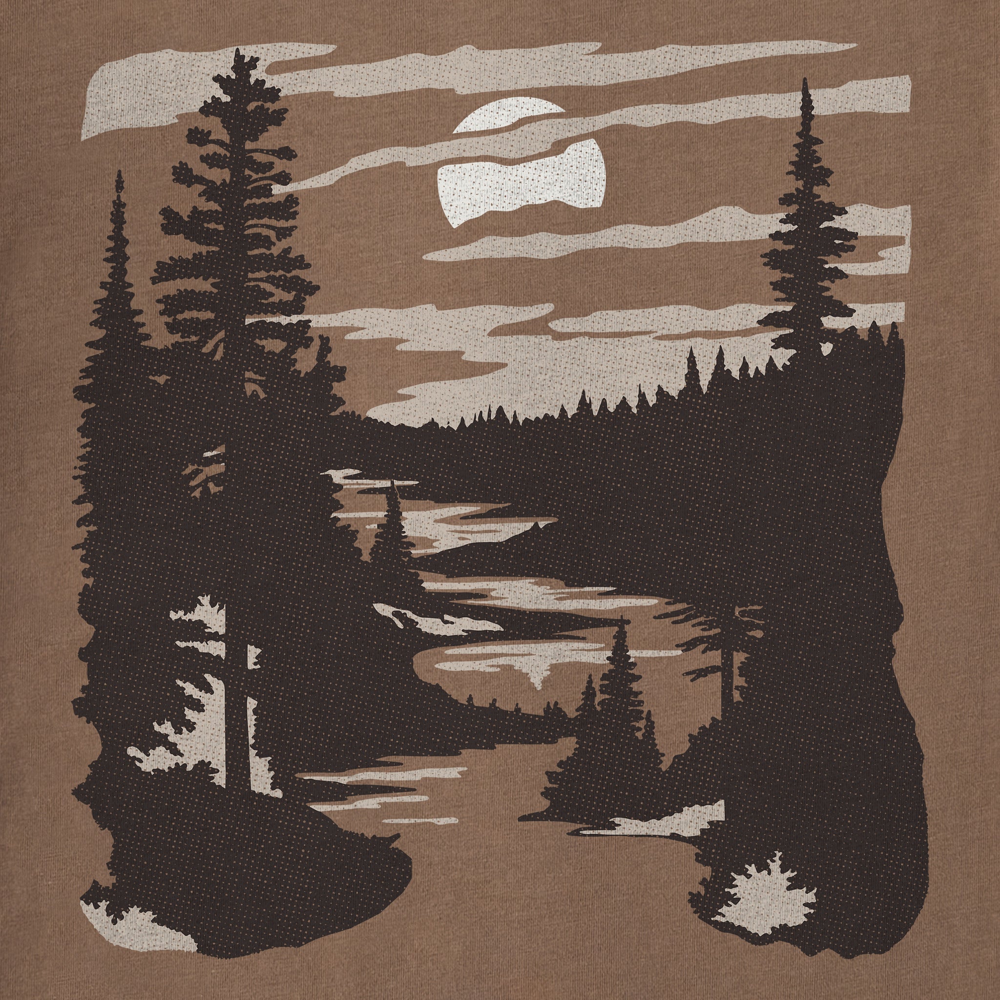 Men's A River Runs Through It Short Sleeve Crusher Tee
