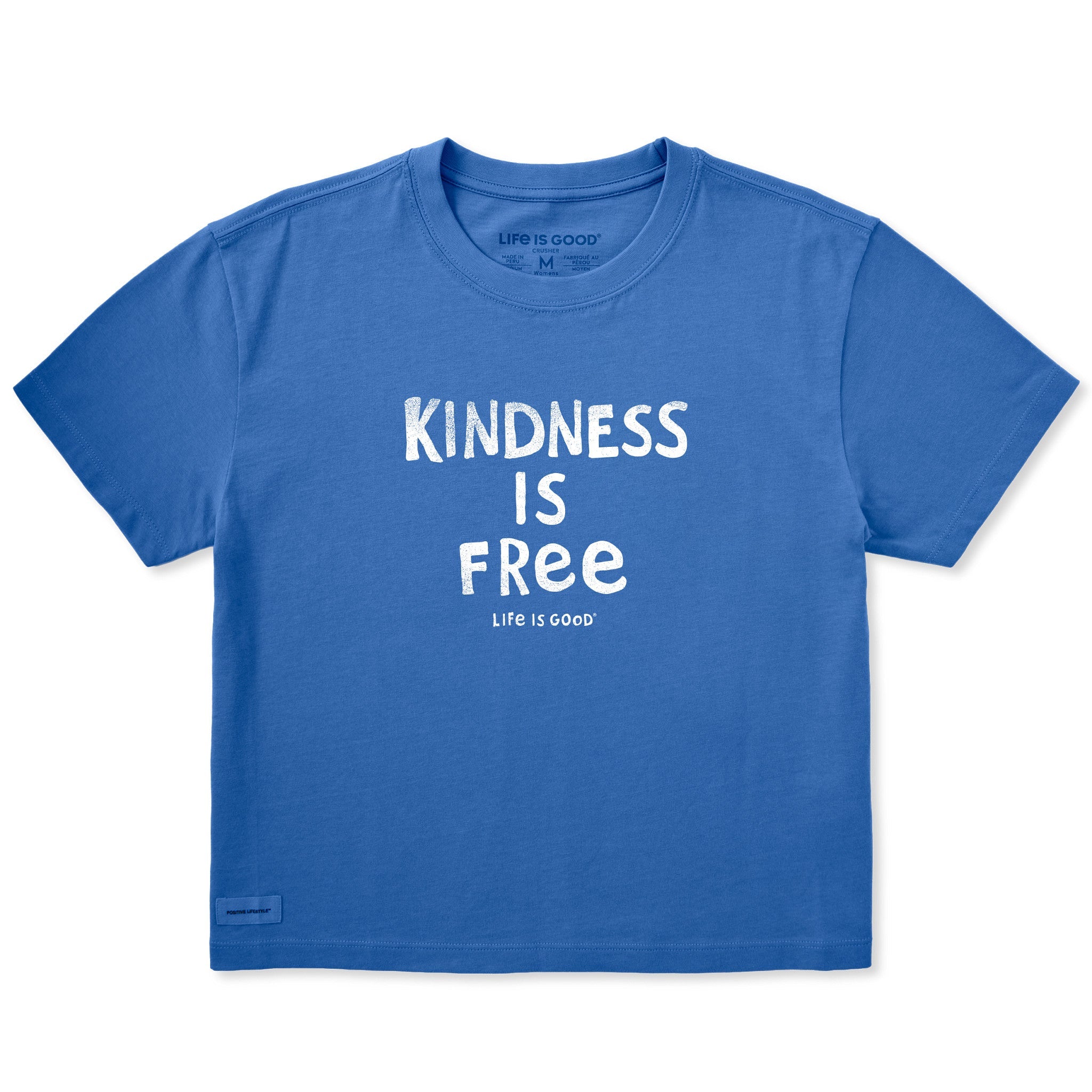 Women's Kindness is Free Short Sleeve Crusher Boxy Tee