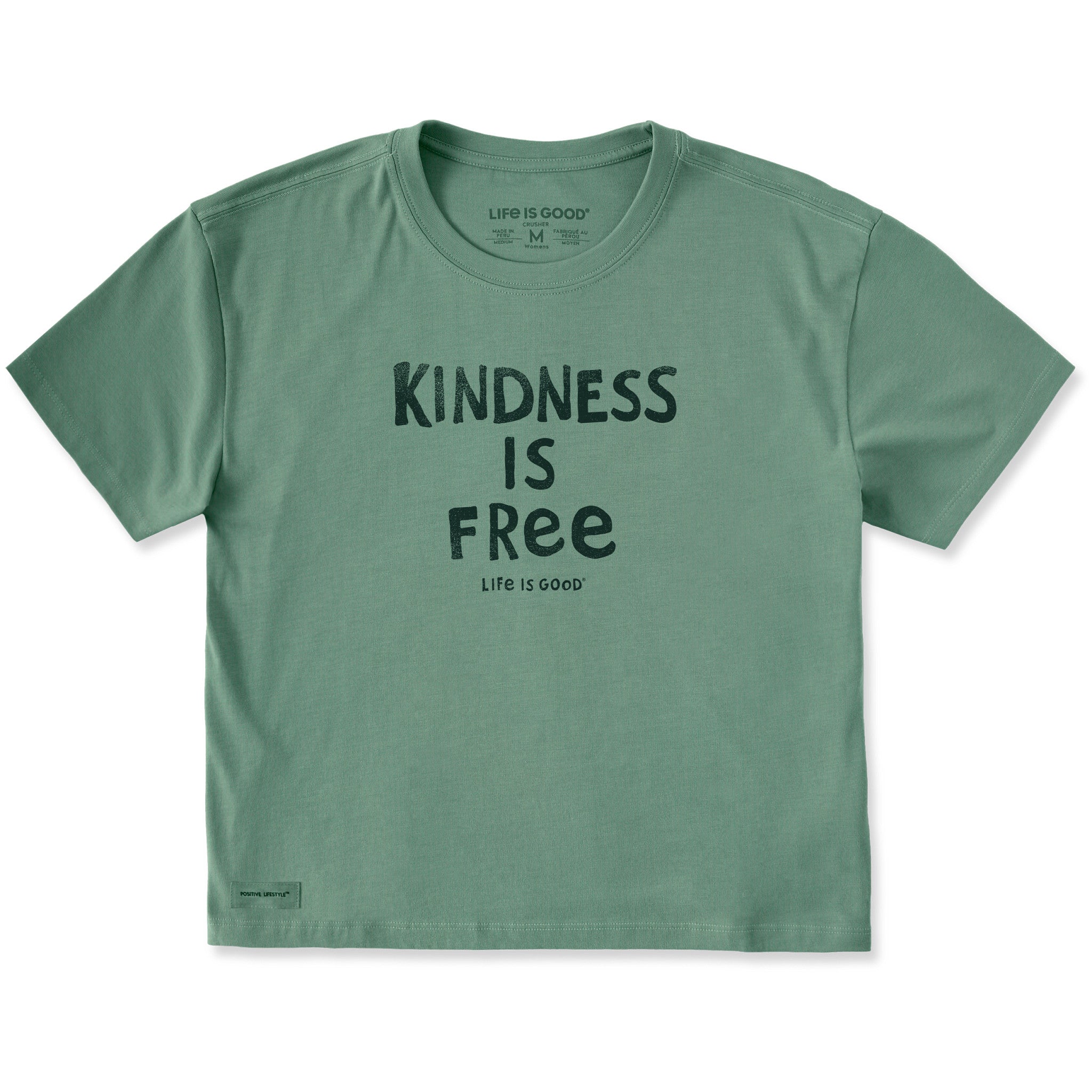Women's Kindness is Free Short Sleeve Crusher Boxy Tee