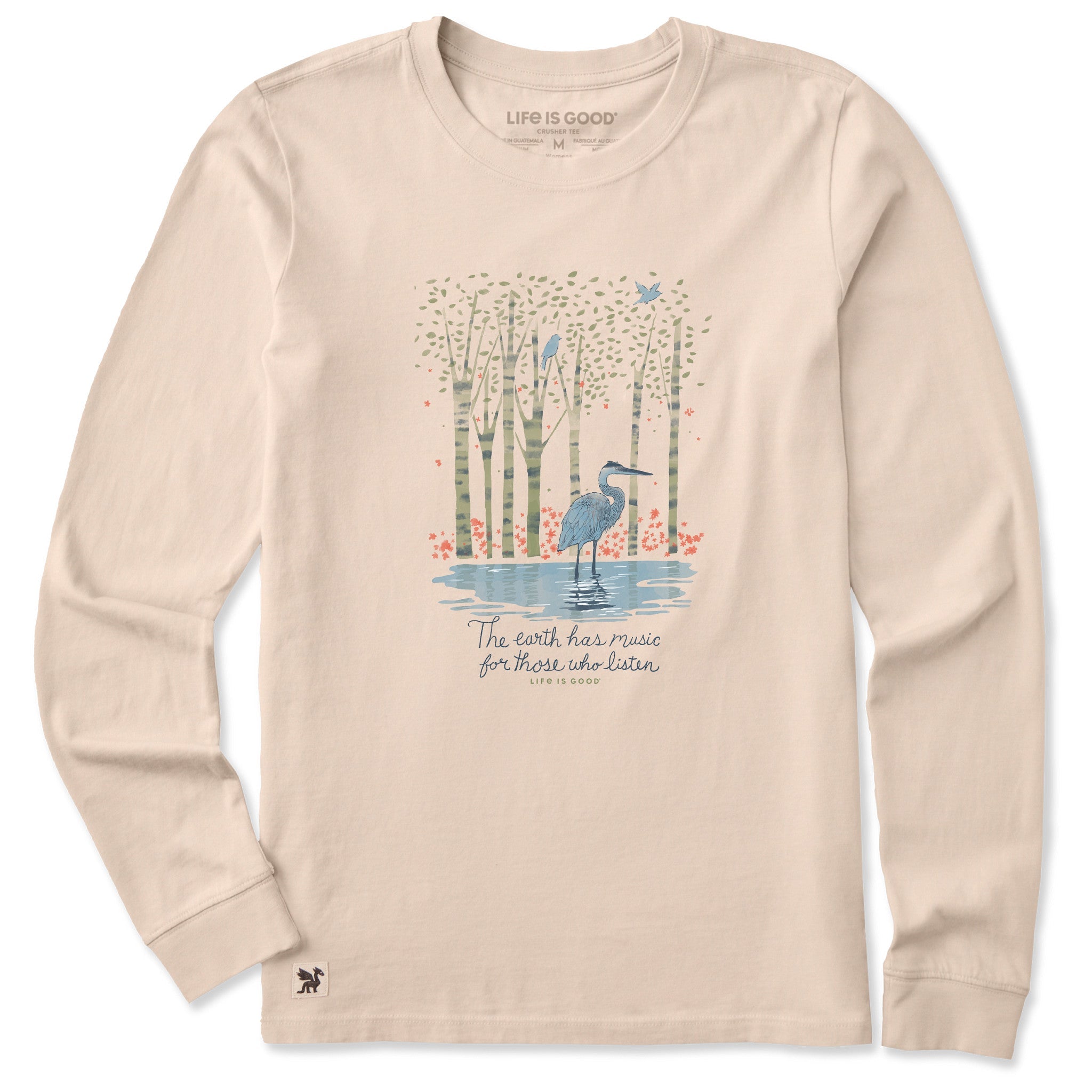 Women's Earth Has Music Heron Long Sleeve Tee