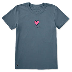 Women's Heart Short Sleeve Crusher Tee