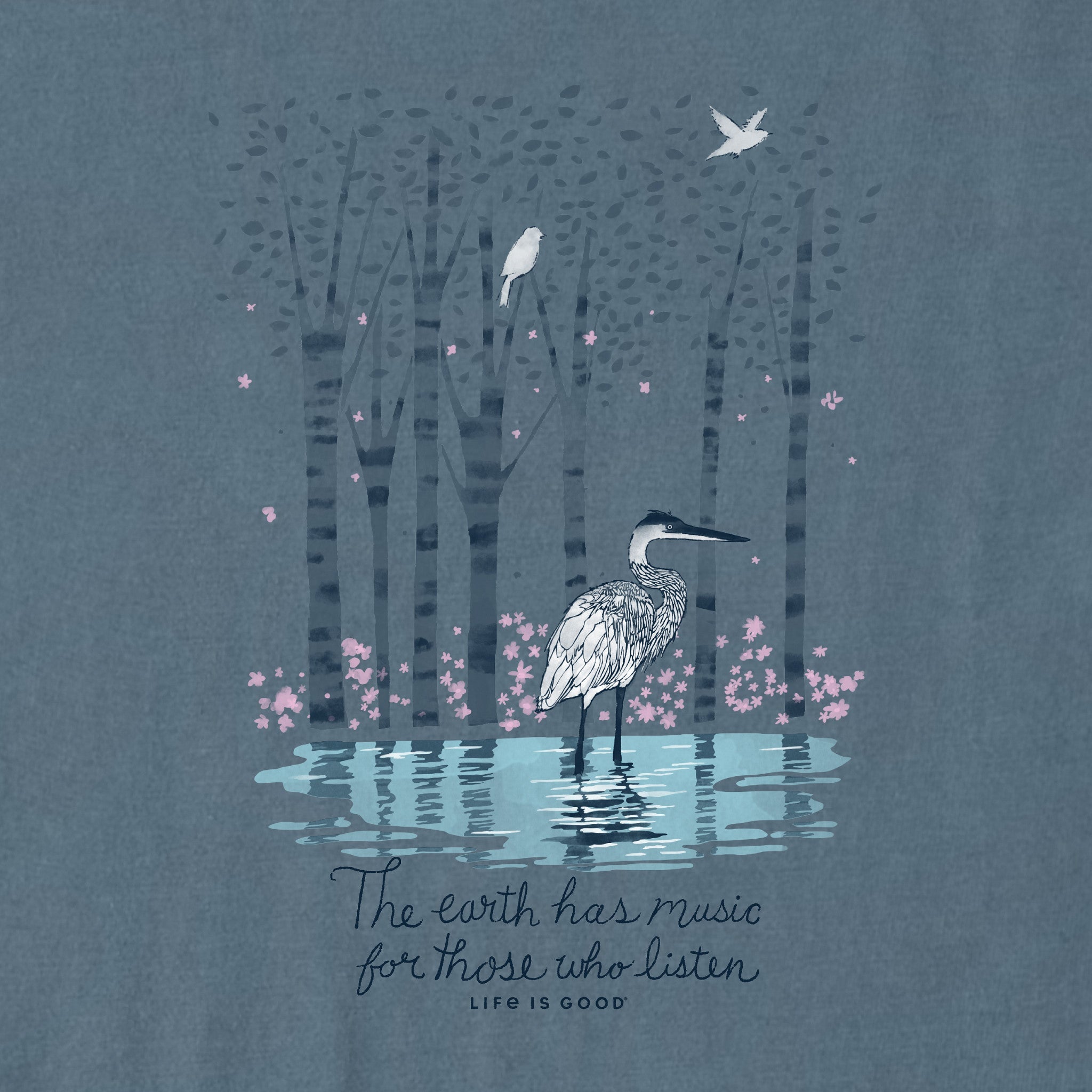 Women's Earth Has Music Heron Short Sleeve Tee