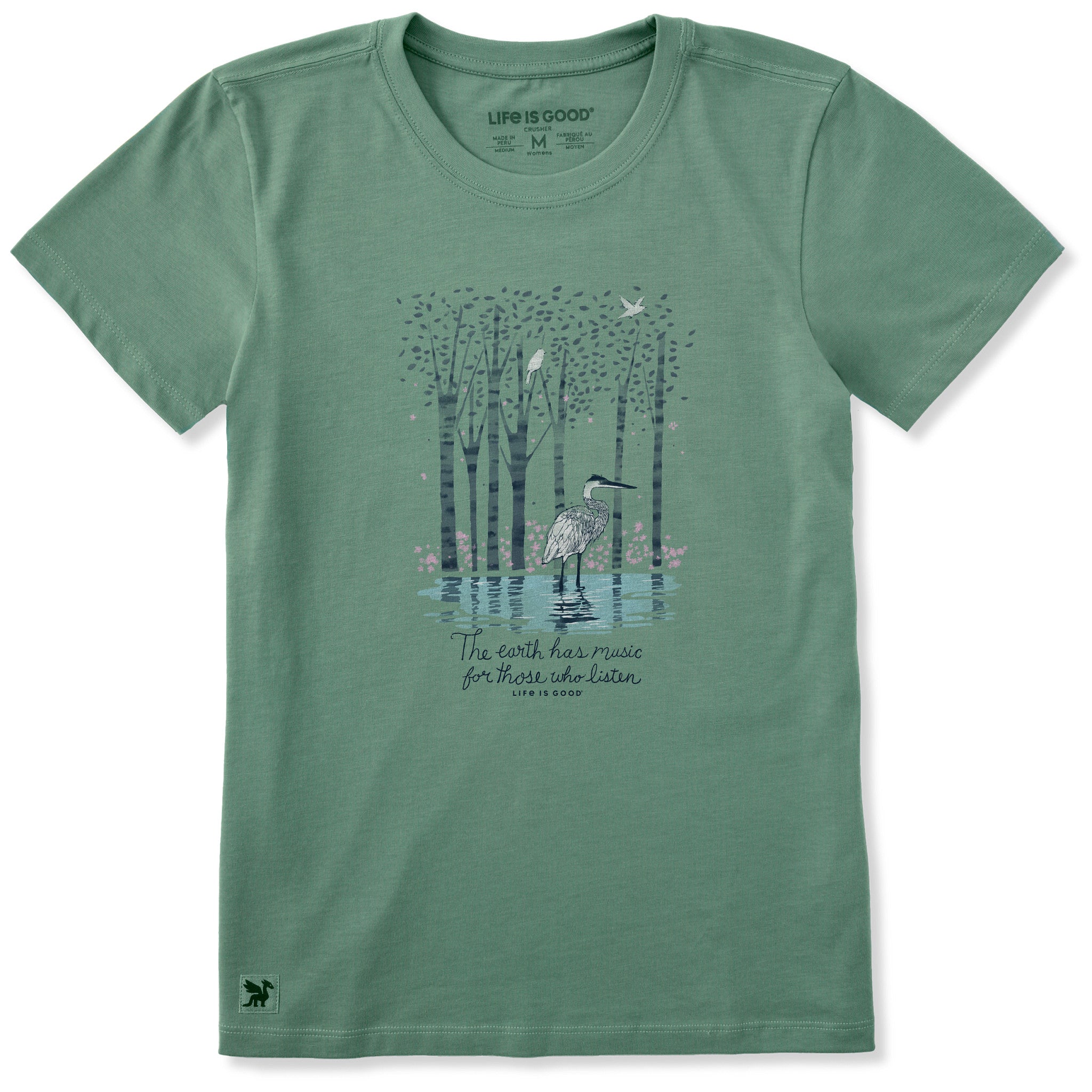 Women's Earth Has Music Heron Short Sleeve Tee