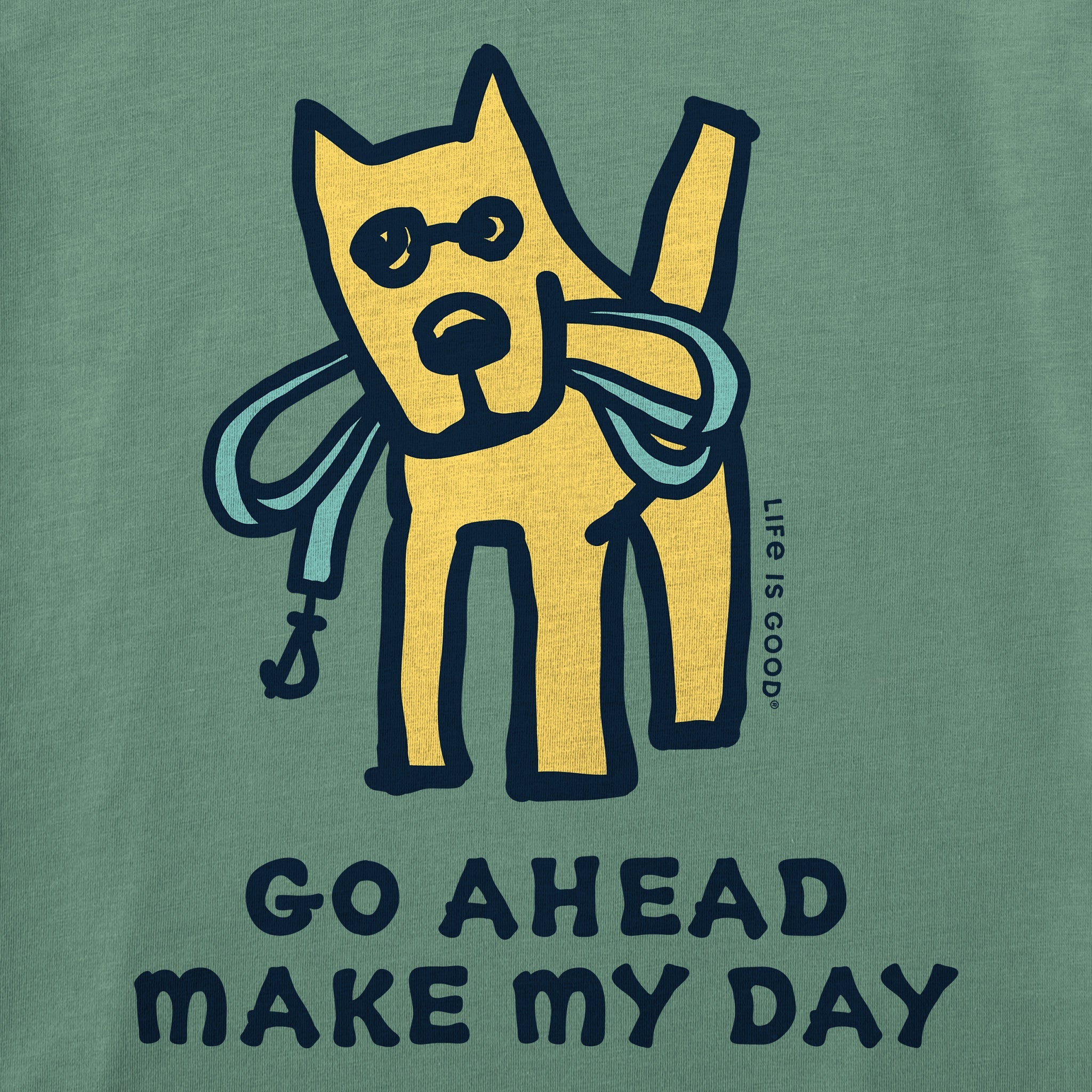Women's Go Ahead Make My Day Short Sleeve Crusher Tee