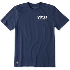 Men's Yes! Short Sleeve Crusher Tee