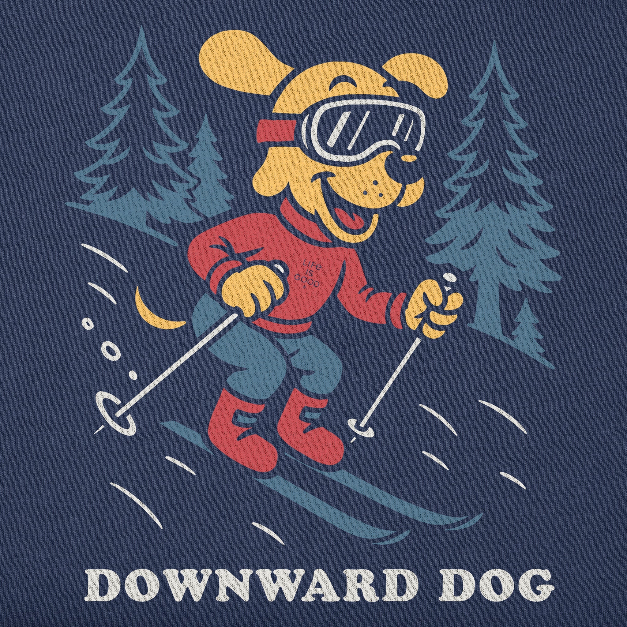 Men's Downward Dog Ski Short Sleeve Crusher Tee