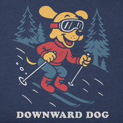 Men's Downward Dog Ski Short Sleeve Crusher Tee