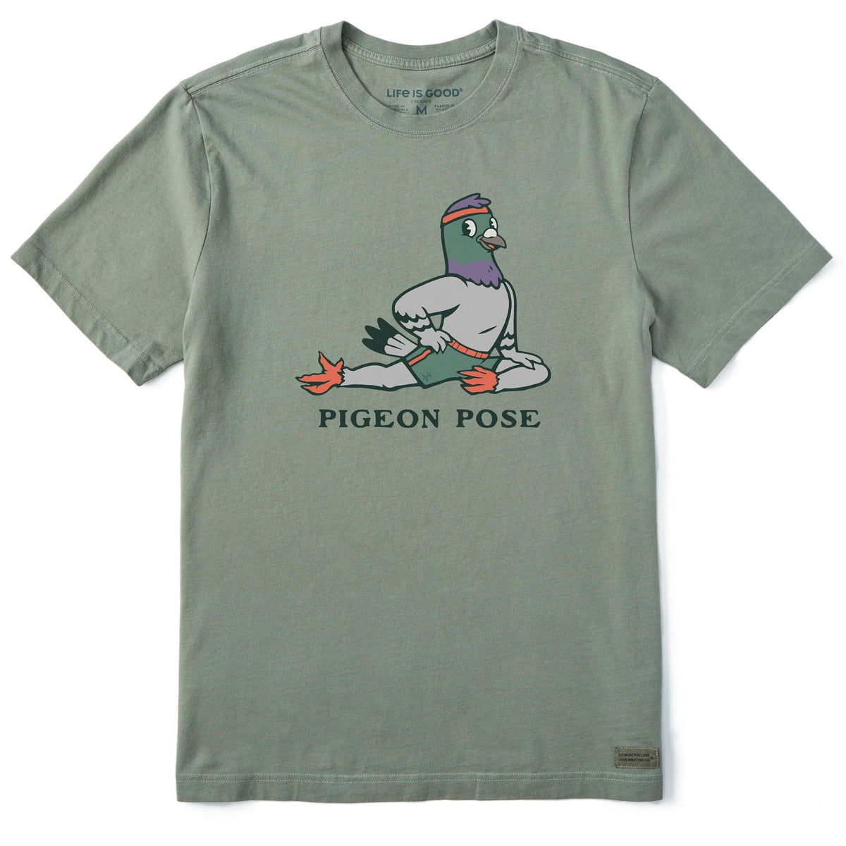 Men's Pigeon Pose Short Sleeve Crusher Tee