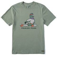 Men's Pigeon Pose Short Sleeve Crusher Tee