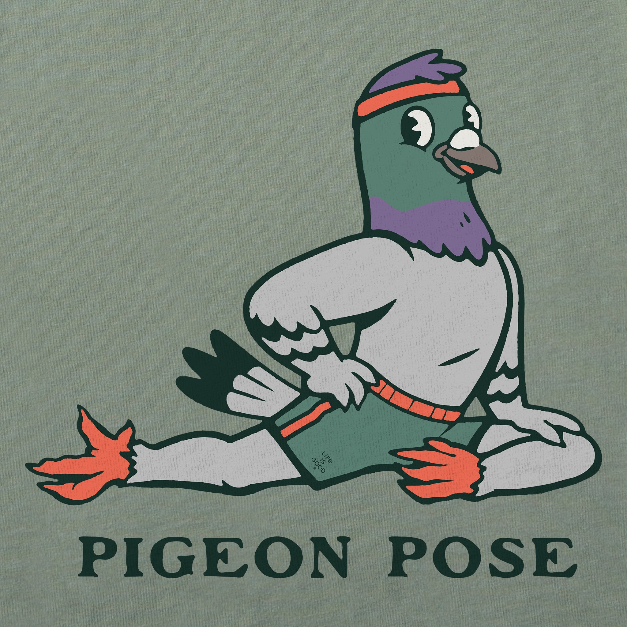 Men's Pigeon Pose Short Sleeve Crusher Tee