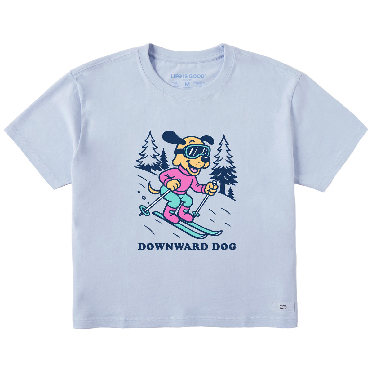 Women's Downward Dog Ski Short Sleeve Crusher Boxy Tee
