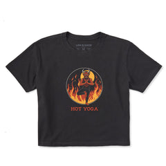 Women's Hot Yoga Devil Short Sleeve Crusher Boxy Tee