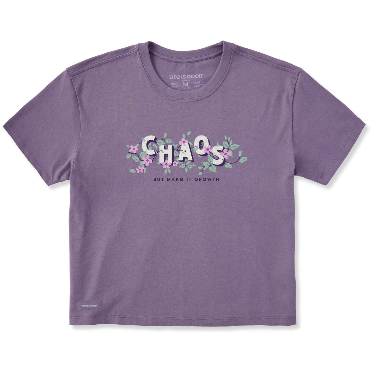 Women's Chaos But Make it Growth Short Sleeve Crusher Boxy Tee