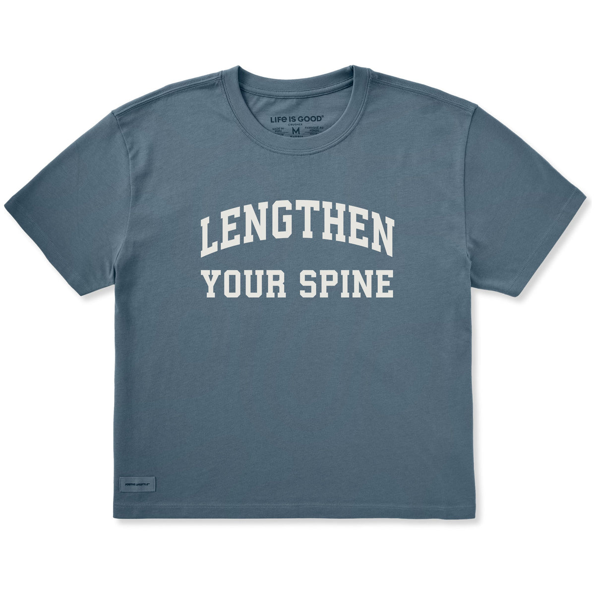 Women's Lengthen Your Spine Arch Short Sleeve Crusher Boxy Tee