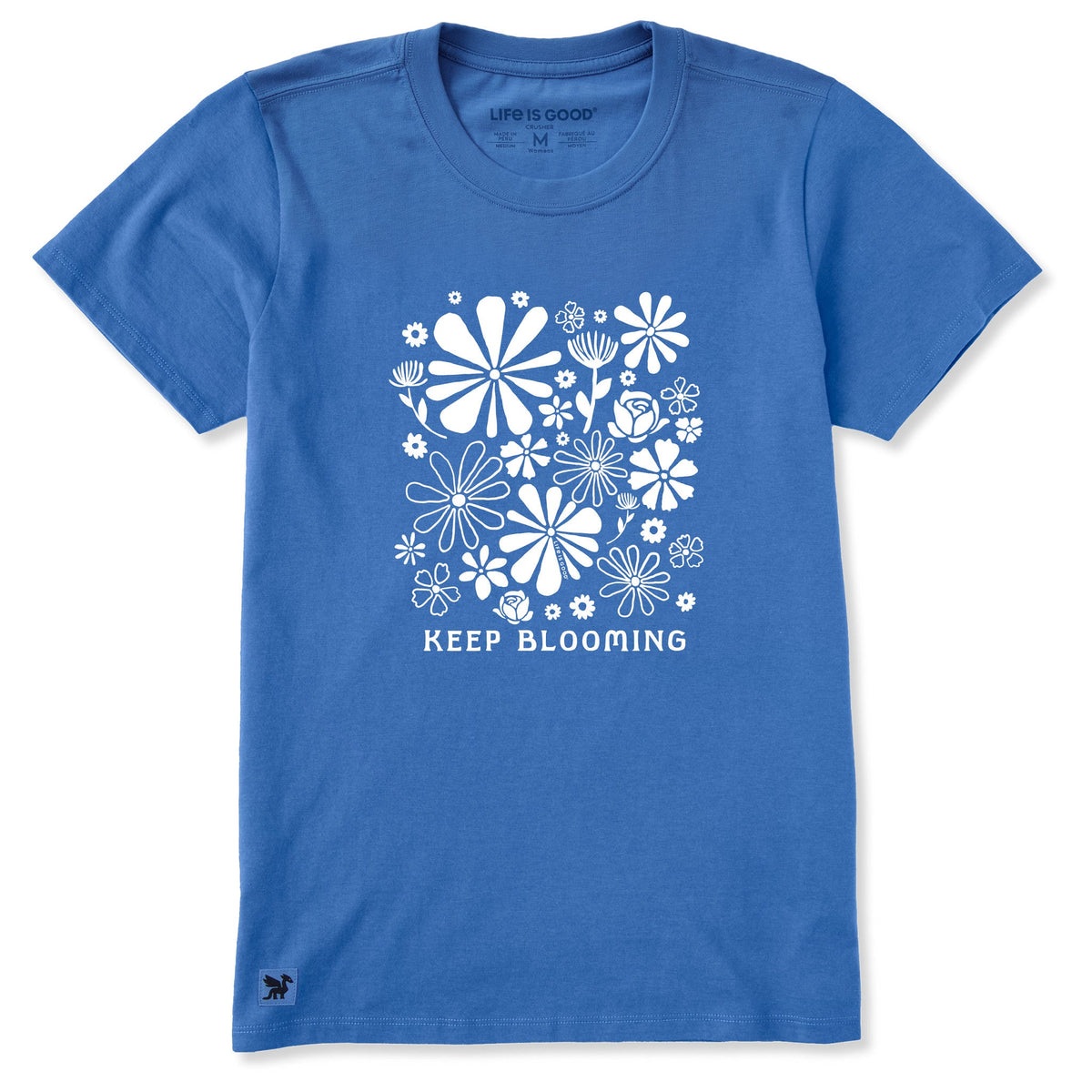 Women's Keep Blooming Flowers Short Sleeve Crusher Tee