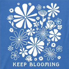 Women's Keep Blooming Flowers Short Sleeve Crusher Tee