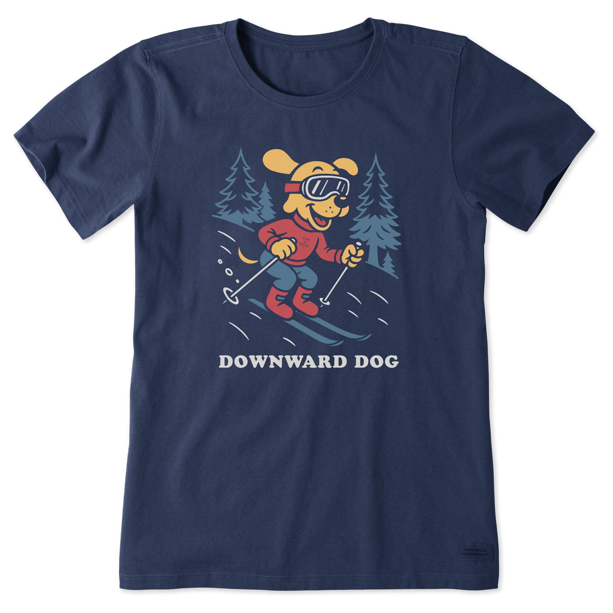 Women's Downward Dog Ski Short Sleeve Crusher Tee