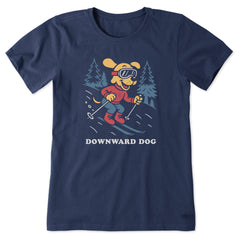 Women's Downward Dog Ski Short Sleeve Crusher Tee